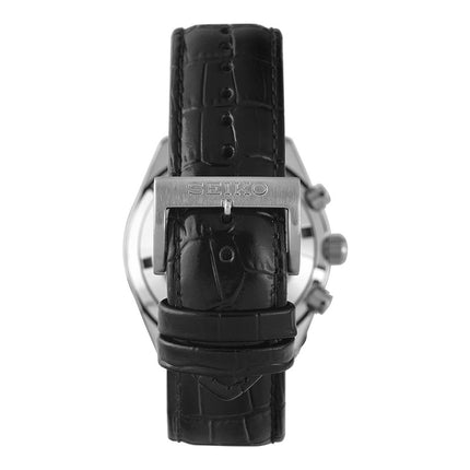 Seiko Classic SSB383P1 Neo Chronograph Beige Dial Black Leather Strap