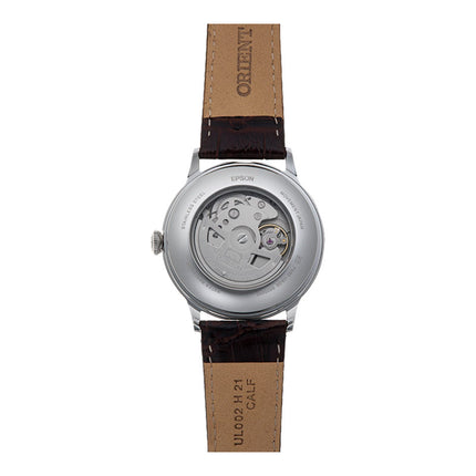 Orient Classic RA-AK0705R Bambino Automatic Red Dial Brown Leather Strap