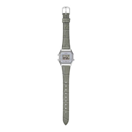 Casio General LA680WEL-8A2DF Ladies Digital Dial Light Grey Leather Band