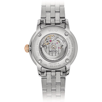 MIDO Baroncelli Signature M037.207.22.036.01 Automatic Silver Dial Dual Tone Stainless Steel Strap