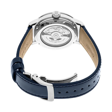 Seiko Presage SPB161J1 Automatic White Enamel Dial Blue Leather Strap