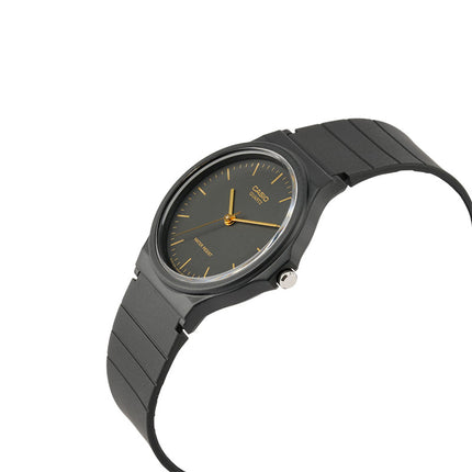 Casio General MQ-24-1ELDF Black Dial Black Resin Band