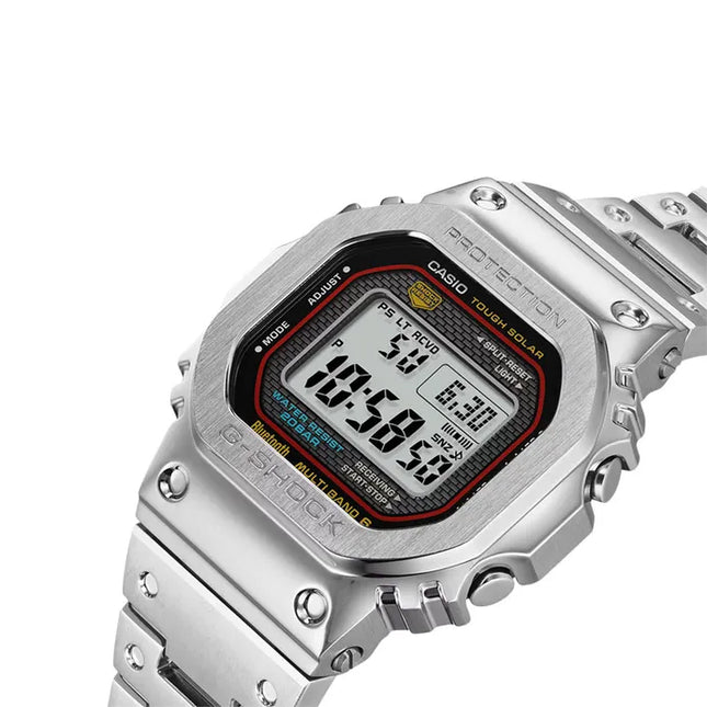 Casio G-Shock GMW-B5000D-1CDR Square Tough Solar Black Digital Dial Stainless Steel Band