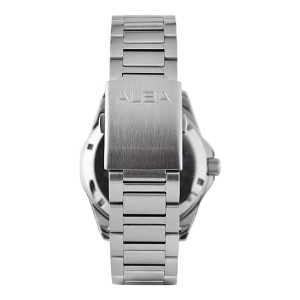 Alba Mechanical AL4539X1 Automatic Men Grey Black Gradation Dial Stainless Steel Strap
