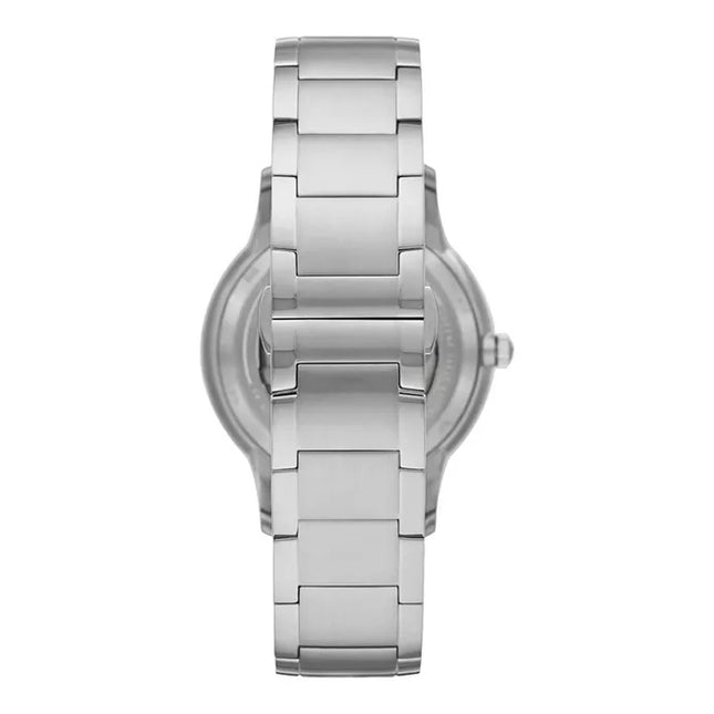 Emporio Armani Automatic AR60055 Skeleton Black Dial Stainless Steel Strap
