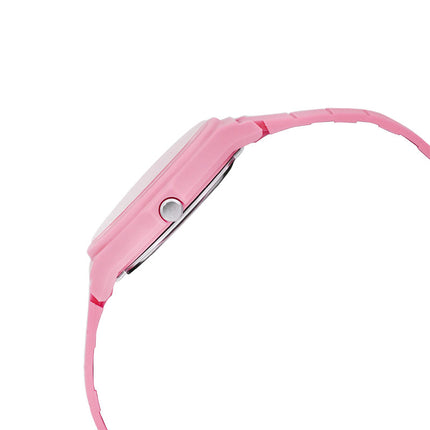 Casio General LQ-24B-4BDF Pop Ladies Analog Pink Dial Pink Resin Band