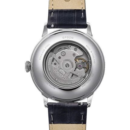 Orient Classic RA-AC0036L Bambino Automatic Navy Blue Arabic Dial Black Leather Strap