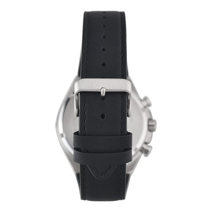 Casio Edifice EQS-950BL-5AVUDF Solar Powered Chronograph Red Maroon Dial Black Leather Band