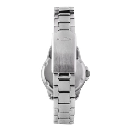 Alba Prestige AH7S45X1 Ladies Black Dial Stainless Steel Strap