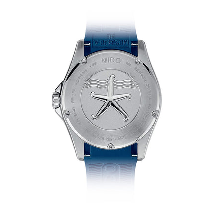 MIDO Ocean Star M042.430.17.041.00 Men 200C Blue Dial Blue Rubber Strap