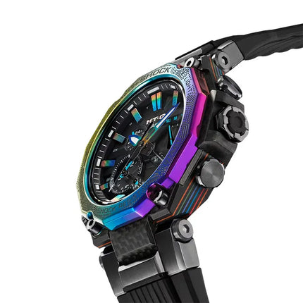 Casio G-Shock MT-G MTG-B2000YR-1ADR Big City Lights Tough Solar Men Black Dial Black Resin Band