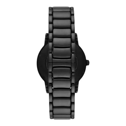 Emporio Armani Automatic AR60045 Men Black Skeleton Dial Black Stainless Steel Strap