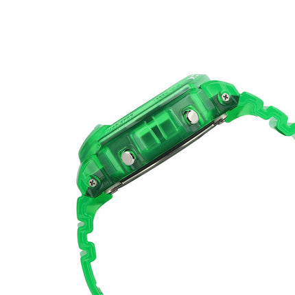 Casio G-Shock DW-6900JT-3DR Retrofuture With A Translucent Digital Analog Dial Green Resin Band