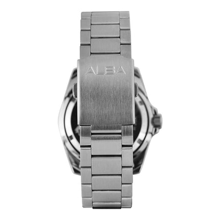 Alba AL4623X1 Men Automatic Black Dial Stainless Steel Strap