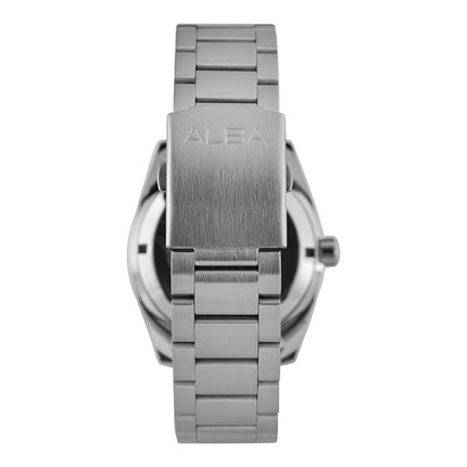 Alba Mechanical AL4295X1 Automatic Men Pepsi Silver White Dial Stainless Steel Strap