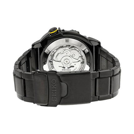 Seiko Automatic SRP449K1 Superior Black Dial Black Stainless Steel Strap