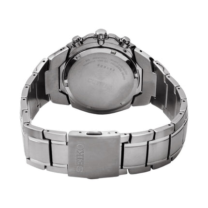 Seiko Chronograph SNAB91P1 Grey Dial Titanium Strap
