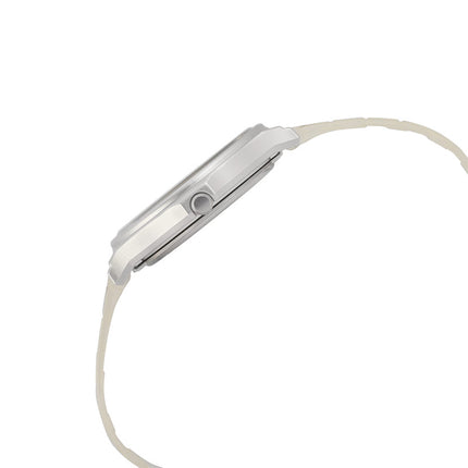 Casio General MQ-24S-7BDF Pop White Dial White Transparent Resin Band