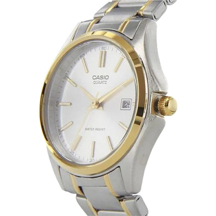 Casio General LTP-1183G-7ADF Ladies Silver Dial Dual Tone Stainless Steel Band