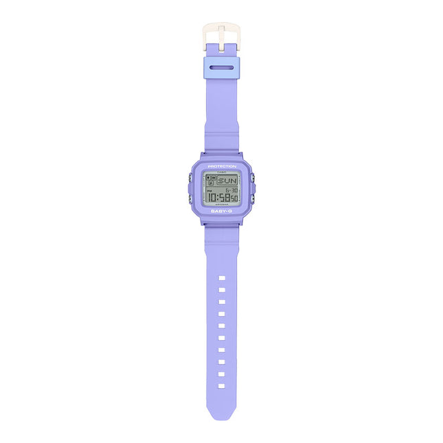 Casio Baby-G + Plus BGD-10K-6DR 30th Anniversary Digital Dial Purple Resin Band + Case Holder Set 