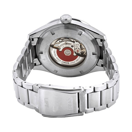 Oris Pro Pilot 01-748-7756-4064-07-8-22-08 Big Crown Timer GMT Black Dial Stainless Steel Strap