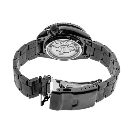 Seiko 5 Sports SRPD65K1 5KX SKX Sports Style Automatic Black Dial Gunmetal Stainless Steel Strap
