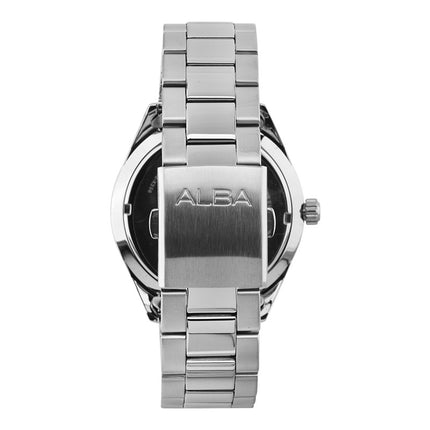 Alba Active AS9T15X1 Men Black Patterned Dial Stainless Steel Strap