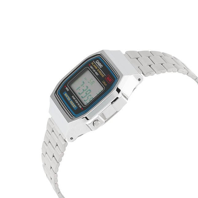 Casio General A159W-N1DF Retro Digital Dial Stainless Steel Band