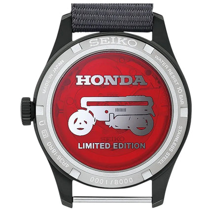 Seiko 5 Sports HDB010K1 Honda MOTOCOMPO Automatic Striking Yellow Nylon Strap Limited Edition