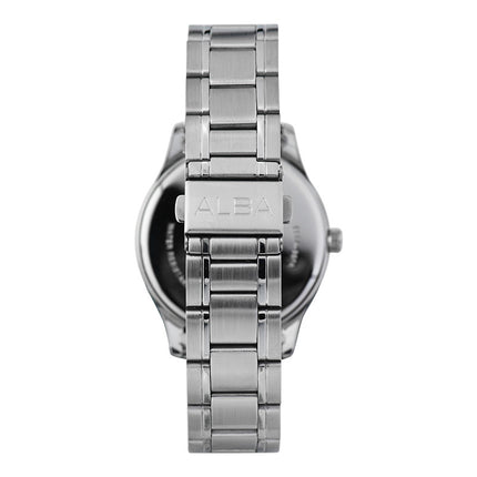 Alba Prestige AJ6153X1 Men Grey Brown Dial Stainless Steel Strap