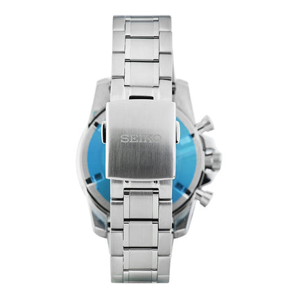 Seiko Sportura SNAE61P1 Chronograph Black Dial Stainless Steel Strap
