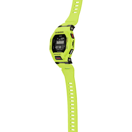 Casio G-Shock GBD-200-9DR G-Squad Men Black Digital Dial Green Lime Resin Band