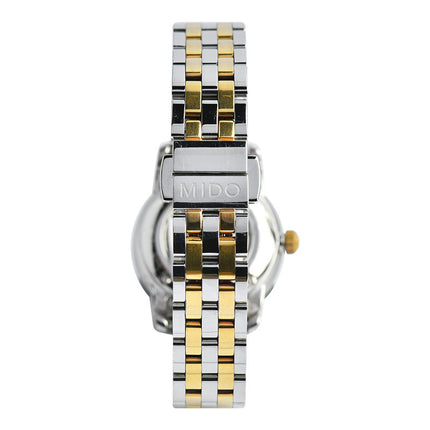 Mido Baroncelli II M7600.9.26.1 Automatic White Dial Dual Tone Stainless Steel Strap