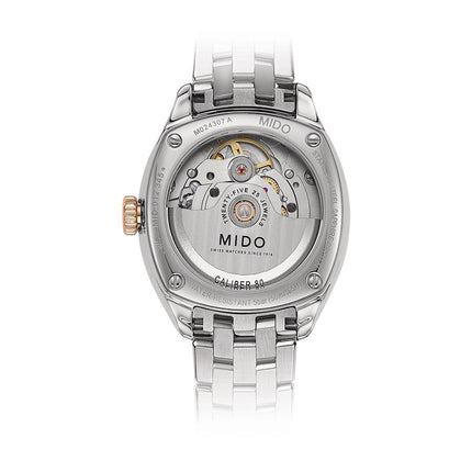 MIDO Belluna II M024.307.22.116.00 Royal Lady Mother Of Pearl Dial Dual Tone Stainless Steel Strap