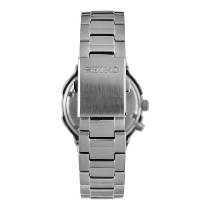 Seiko Criteria SNQ057P1 Perpetual Calendar Black Dial Stainless Steel Strap