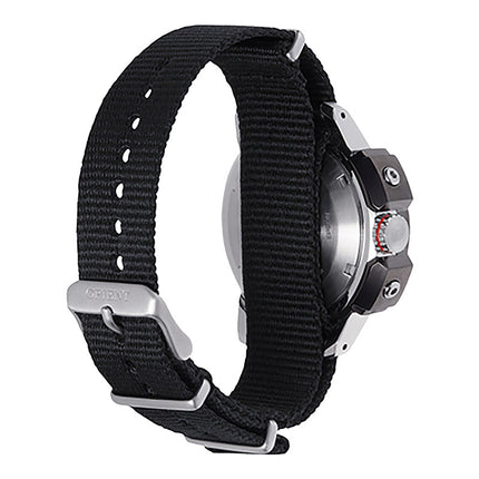 Orient M-Force RA-AC0N03E Mechanical Sports Automatic Men Green Dial Black Nylon Strap