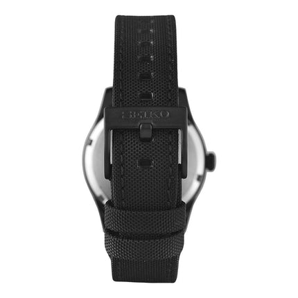 Seiko SUR571P1 Discover More Black Dial Black Nylon Strap