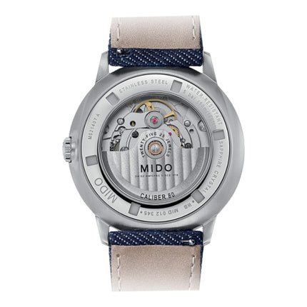 Mido Commander M021.407.18.411.00 Gradient Blue Dial Blue Fabric Strap