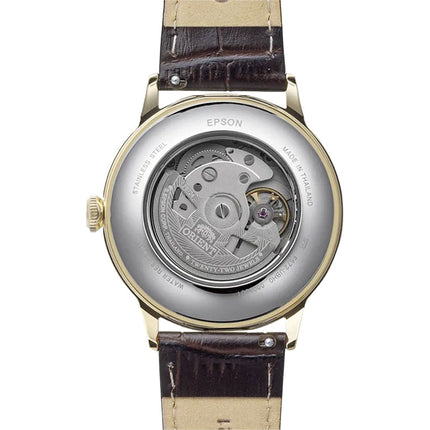 Orient Classic RA-AC0028S Bambino Automatic White Dial Brown Leather Strap
