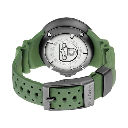 Citizen Promaster BJ8057-17X Ecozilla Divers Green Dial Green Polyurethane Strap