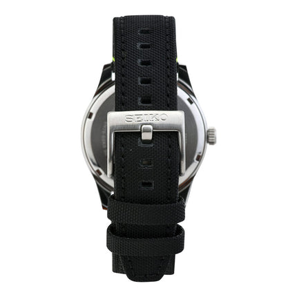 Seiko Classic SUR517P1 Discover More Black Dial Black Nylon Strap