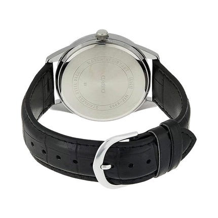 Casio General MTP-V005L-1B4UDF Men Black Dial Black Leather Band