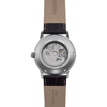 Orient Contemporary RA-AC0F17Y European Exclusive Men Automatic Brown Dial Brown Leather Strap