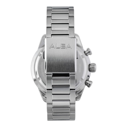 Alba Active AM3893X1 Chronograph Men Black Dial Stainless Steel Strap