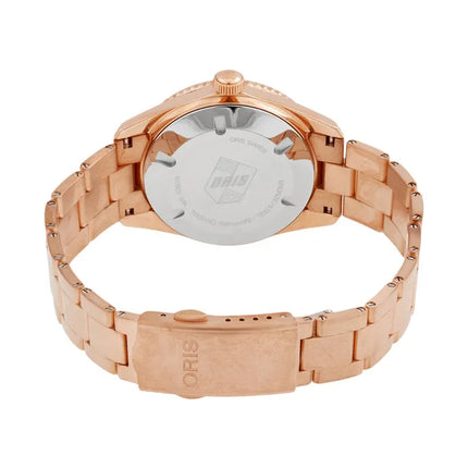 Oris Divers Sixty-Five 01-733-7771-3158-07-8-19-15 Cotton Candy Red Dial Rose Gold St. Steel Strap