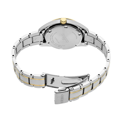 Seiko Classic SUR636P1 Ladies Mother Of Pearl Dial Dual Tone Stainless Steel Strap