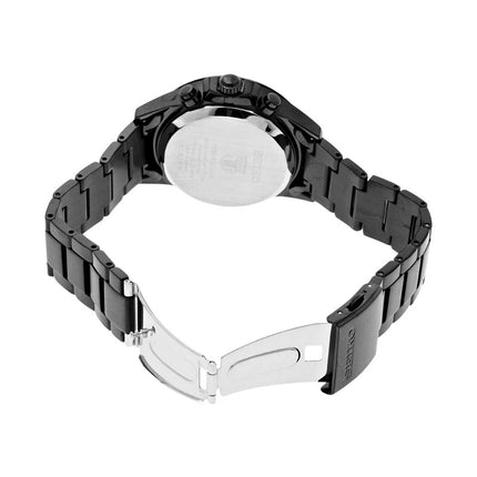 Seiko Solar SBPY049 Spirit FCB Barcelona Black Dial Black Stainless Steel Strap