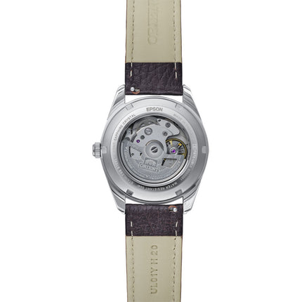Orient Contemporary RA-AC0R03Y Stretto Date Brown Dial Brown Leather Strap