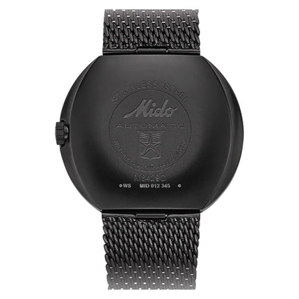 Mido Commander Shade M8429.3.25.11 Men Blue Smoke Dial Black Mesh Strap