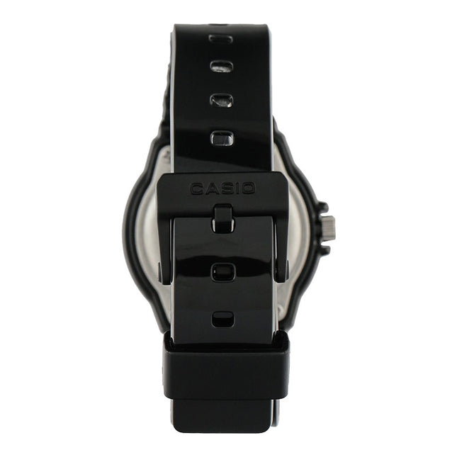Casio General LRW-200H-1BVDF Water Resistant 100M Black Dial Black Resin Band
